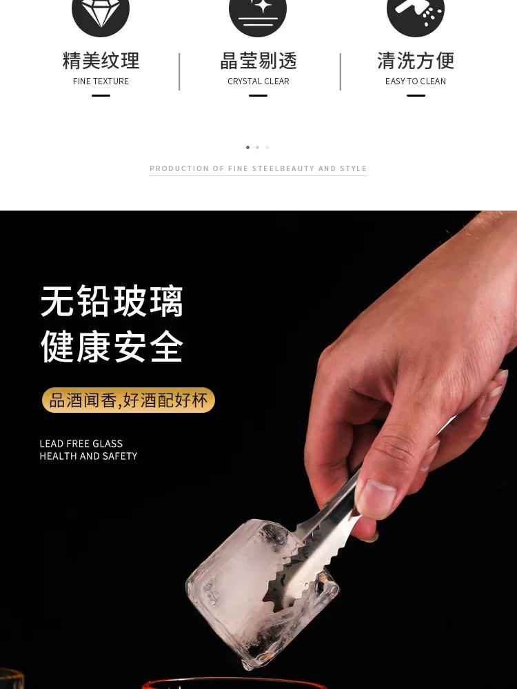 Description Picture 4 of itemEuropean-Style Whiskey Glass for Household Wine, Handmade Crystal Glass, Shot Glass, Beer Steins, Luxury Gold