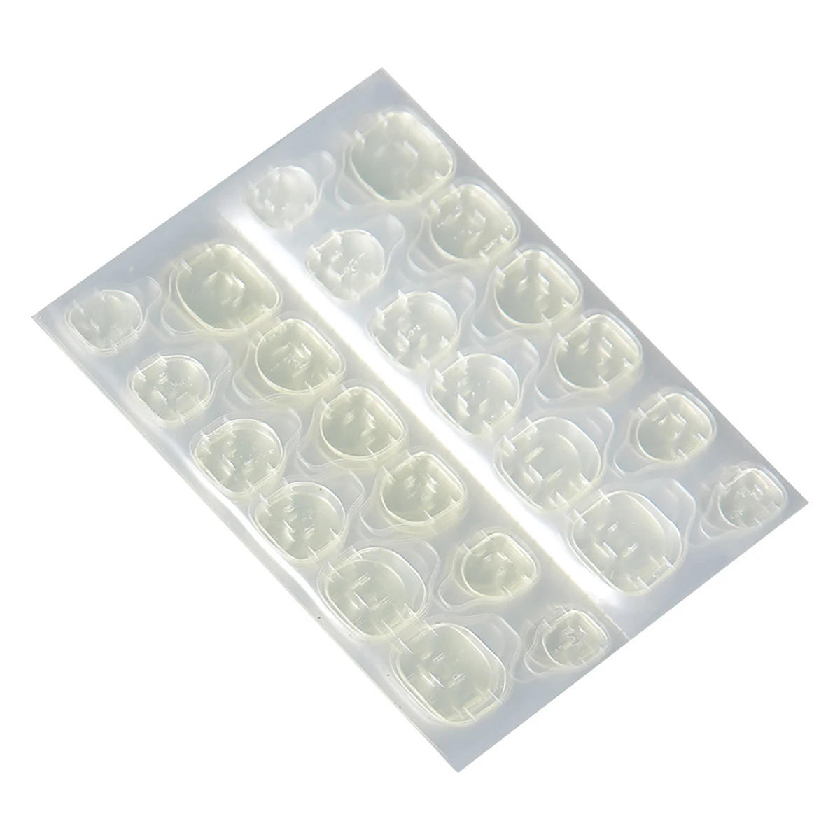 Description Picture 3 of item120Pcs False Nails Sticker Transparent Double-Side Adhesive Tapes Stickers Press on Fake Nail Tips Extension Sticker