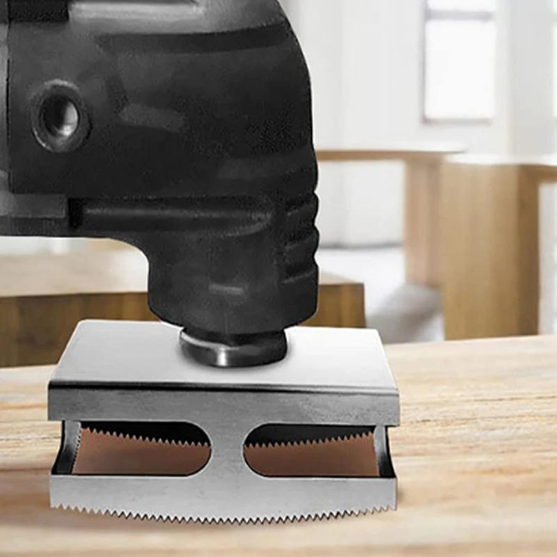 Description Picture 3 of itemOscillating Hole Saw Blade Square Rectangle Slot Cutter Woodworking Wall Box Wood Tool