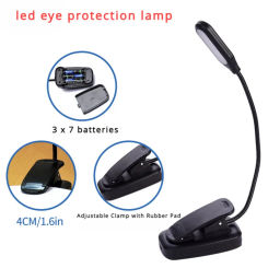 Table Lamp Led Clip-on Book Night Light Lights Lamps for Room Adjustable Battery Powered Eye Protections Indoor Lighting