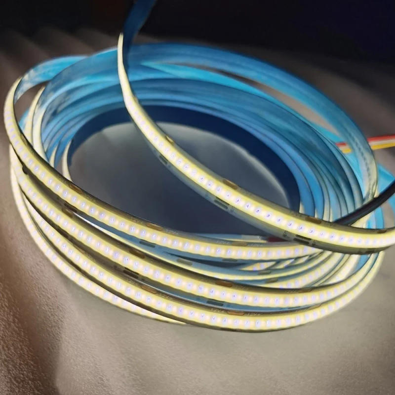 Description Picture 5 of itemCOB CCT LED Strip Lights 608 LEDs/m High Density Flexible Dimmable FOB Led Tape 2700K to 6500K Changeable Lighting DC12V 24V