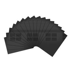 Magnetic Garage Door Window Glossy Magnetic Decorative Magnetic Garage Door Decorative Hardware 6X4 Inches 16PCS