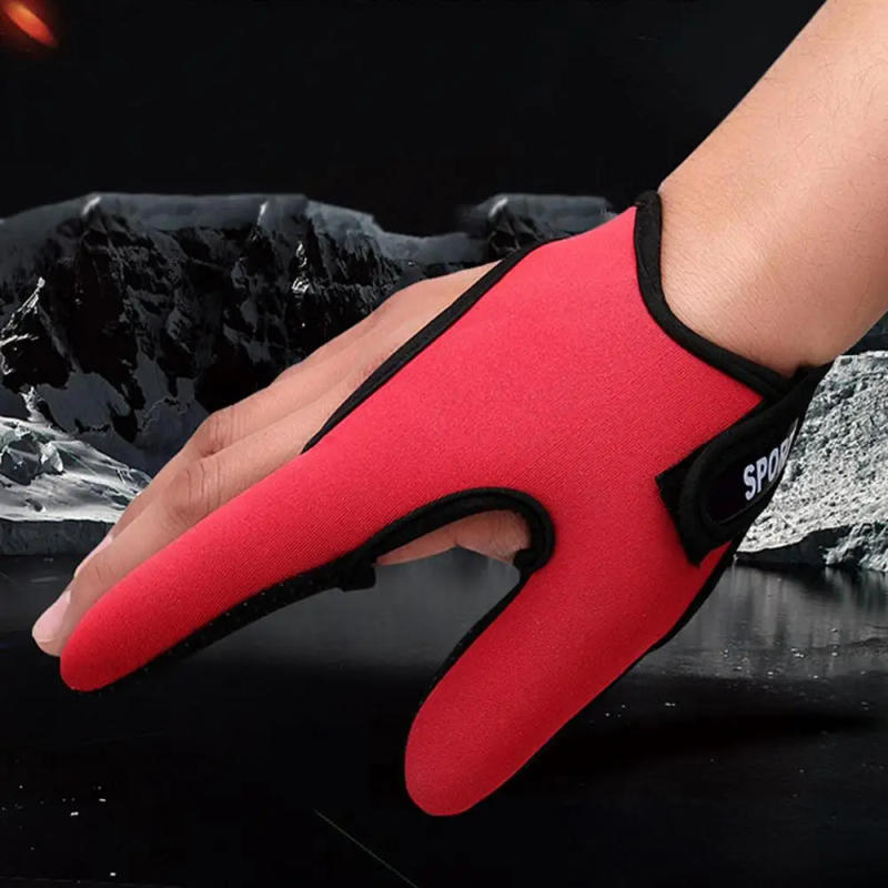 Description Picture 2 of itemTwo Finger Fishing Gloves Protector Breathable Anti-Slip Anti-Cut Fishing Gloves Carp Outdoor Fishing Tackle Accessories Supply