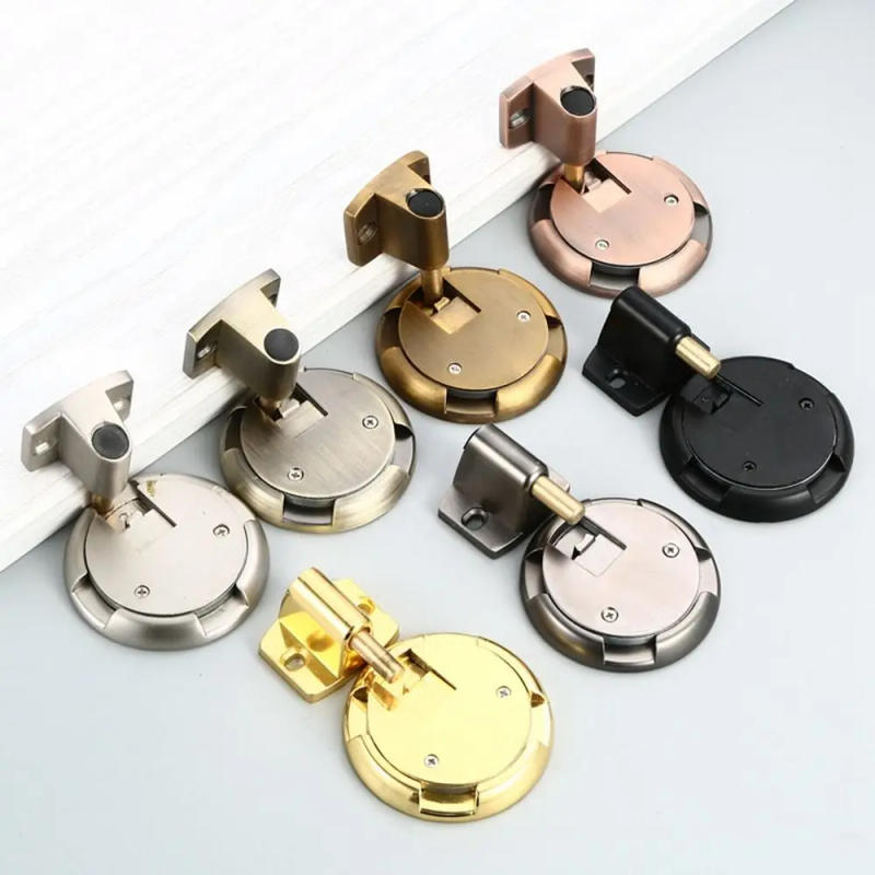 Description Picture 4 of itemNew Zinc Alloy Mechanical Door Stopper Heavy Duty Non-punch Door Holder Adjustable Anti-collision Door Stop Furniture