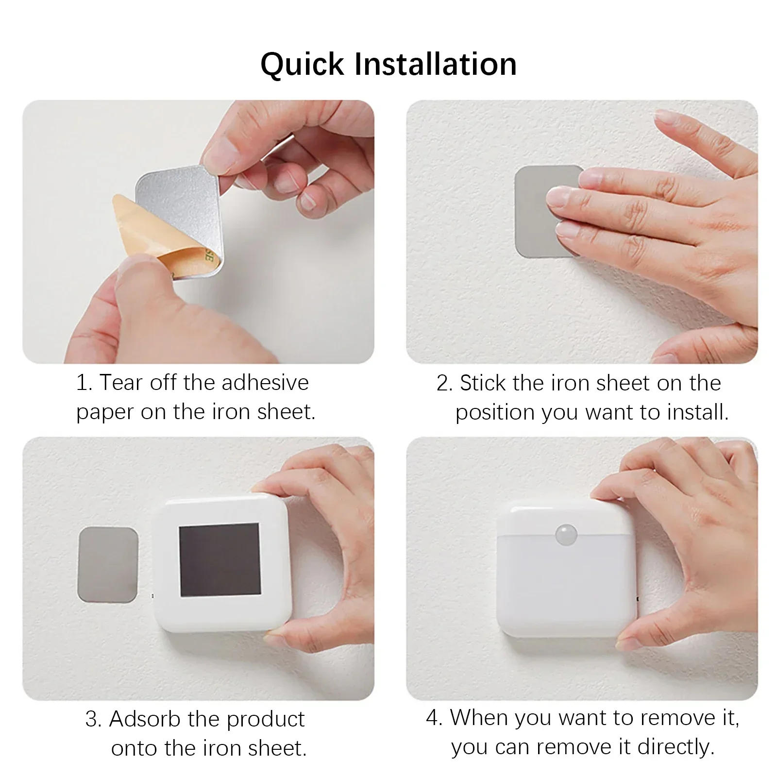 Description Picture 4 of itemMotion Sensor Light Led Usb TYPE-C Charging Square Lamp for Bedroom Kitchen Stair Hallway Wardrobe Cupboard Lighting Night Light