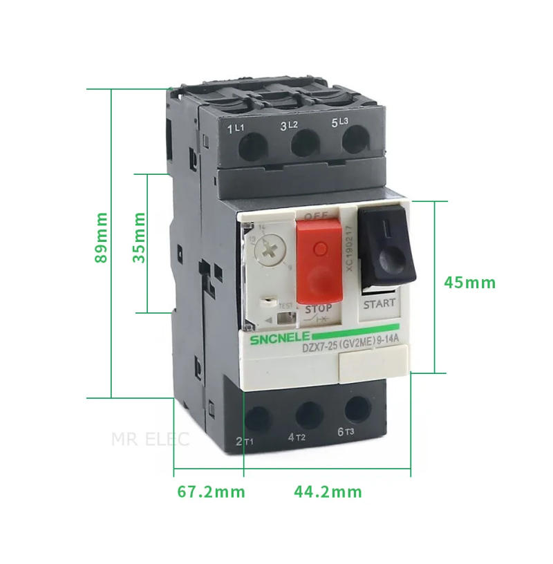 Description Picture 6 of item1PCS GV2-ME Series MPCB Motor Protection Circuit Breaker GV2 Motor Protector Circuit Breaker /Motor Protection Switch