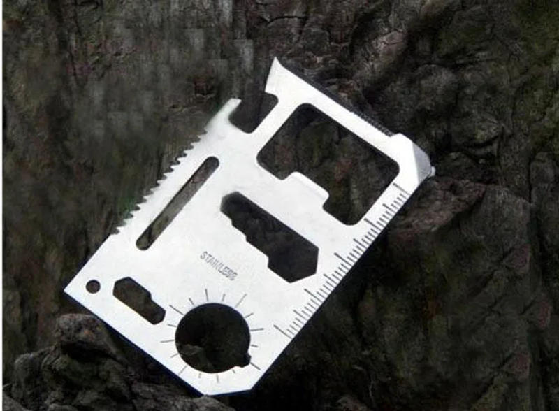 Description Picture 5 of itemOutdoor Survival Camping Tool EDC Multifunctional Card Knife Stainless Steel Military Tactical Pocket Knife Survival Accessories