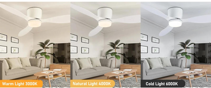 Description Picture 5 of itemModern Ceiling Fan with LED Light, DC Motor, Large Air Volume, Remote Control for Kitchen, Bedroom, Dining Room, Patio