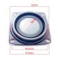 2 inches square