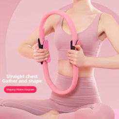 1Pc Yoga Pilates Ring Durable Non-Slip Exercise Circle Fitness Magic Circle For Toning Sculpting Pilates Ring Flexibility