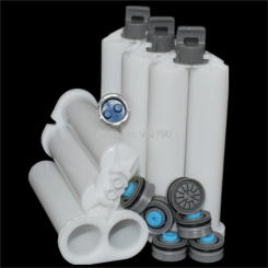 5pcs 50ml 1:1 Caulk Gun Dispenser Epoxy 2-Part Nozzles Empty AB Cartridges