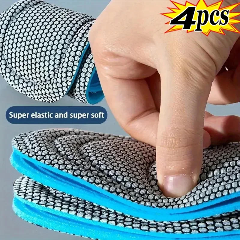 Description Picture 2 of item3D Memory Foam Orthopedic Insoles for Shoes Men Women Nano Antibacterial Deodorization Insole Sweat Absorption Running Cushion