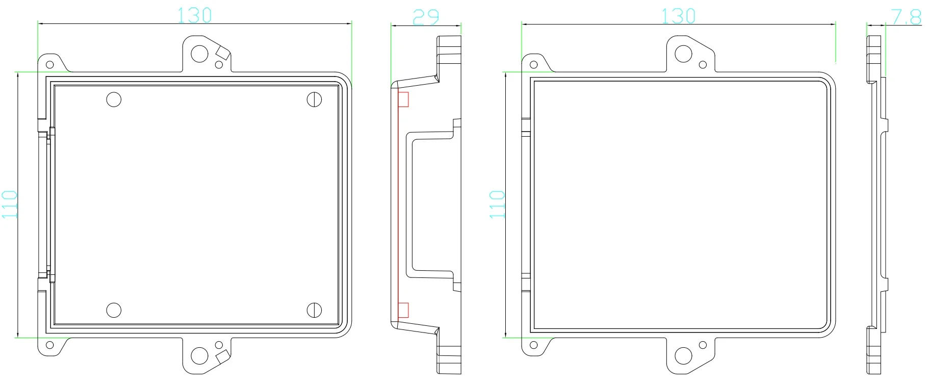 Description Picture 2 of item1 Set 39 Pin ECU Box Aluminum Shell Plug Car Control Box Generator Panel Connector PCB Socket With Terminal