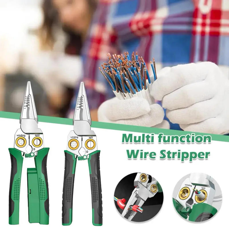 Description Picture 2 of item8 /7 In 1 Wire Stripping Pliers Multifunction Electrician Cable Stripper Cutting Splitting Repair Hand Tools Pliers