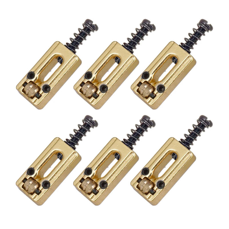 Description Picture 4 of item6 Pcs Roller Bridge Tremolo Saddles For ST TL Electric Guitar Chrome Color Musical Instruments Electric Guitars Accessories