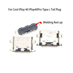 1PC USB 16pin Type c Jack Socket Connector For Cool Cube T Iplay 40 Tail Plug Tablet Charging Port Tail Plug 16P Welding feet up