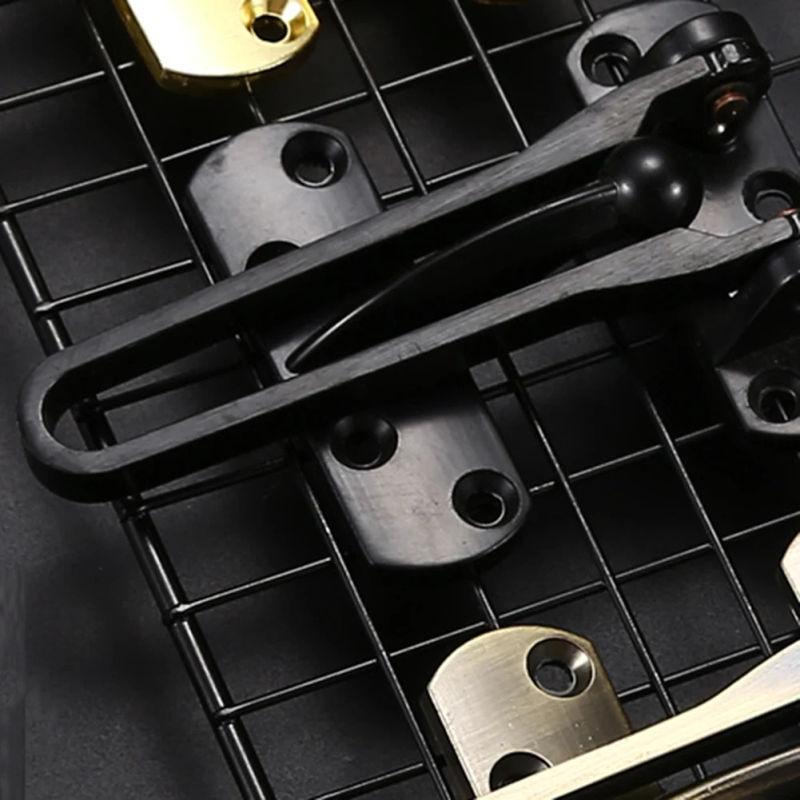 Description Picture 3 of item1PC Swing Bar Lock Stainless Steel Bedroom Insurance Door Bolt Anti-theft Room Bar Door Buckle Lock Chain