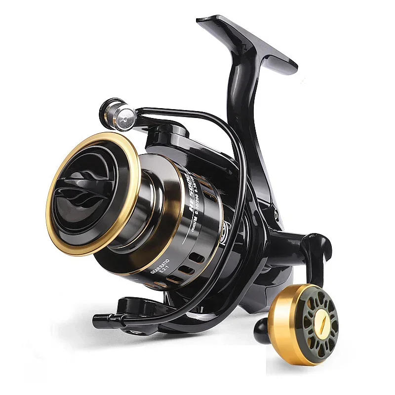 Description Picture 3 of itemHigh Quality Metal Spool Fishing Spinning Reel for Carp Ball Bearings Carp Fishing Reel HE7000  Metal Line Cup Sea Tackle
