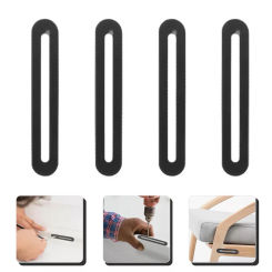4pcs Flat Mending Plate Adjustable Flat Connectors Perforated Plates Connectors With Slotted Hole For Furniture Repairing Fixing