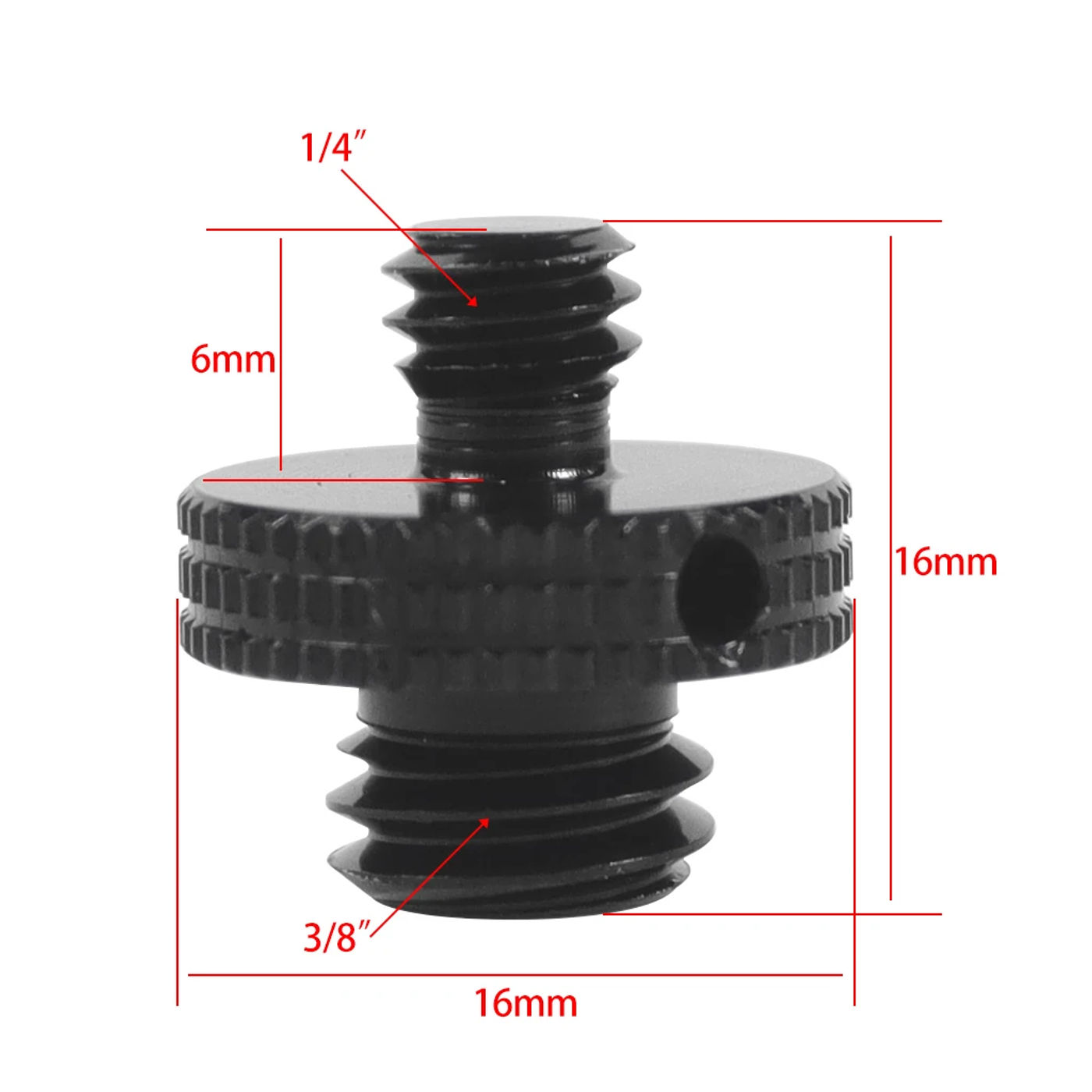 Description Picture 3 of itemReinforce Camera Conversion Screw Adapter 1/4 to 3/8 M4 M5 M6 M8 M10 Male Female Screw for Monopod Tripod Ball Lights Bike Mount