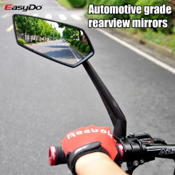 EasyDo Bicycle Mirror Cycling Motorcycle Mirrors Rear View Mirror for Bike 360° Adjustable Blue Rearview Mirror Bike Accessories