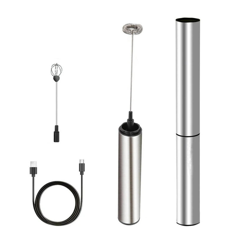 Description Picture 4 of itemRechargeable Electric Milk Frother Foam Maker Handheld Foamer 2 Speeds Drink Mixer For Coffee Electric Egg Beater Whisk