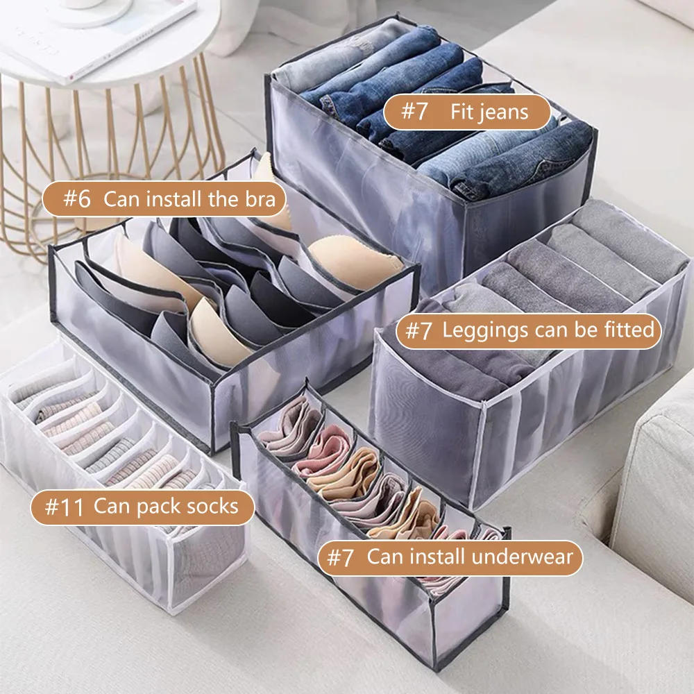 Description Picture 3 of itemCloset Organizer Underwear Organizer For Wardrobe Clothes Organizers Cabinets Drawer Organizers Bra Socks Storage Organizer Box
