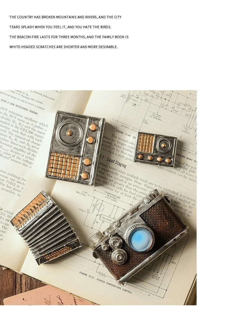 Description Picture 5 of itemVintage Artifacts Antiques Figure Old Furniture Phone Statues Crafts Retro Telephone Model Home Ornament Coffee Bar Decoration