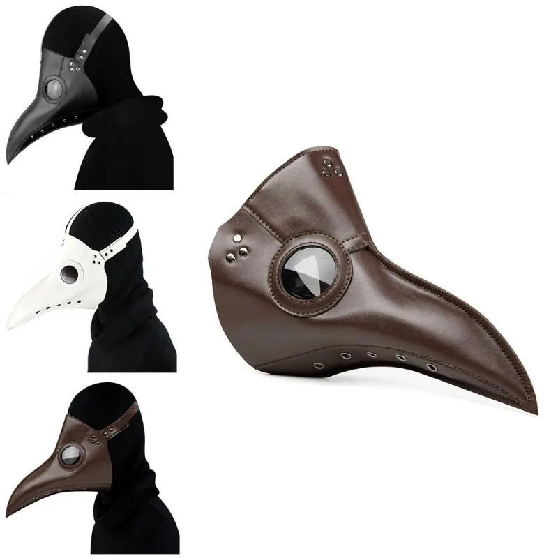 Description Picture 2 of itemCosplay Props Long Nose Beak Steampunk Bird Mask Cartoon Plastic Plague Doctor Mask Funny Halloween Bird Mask Party
