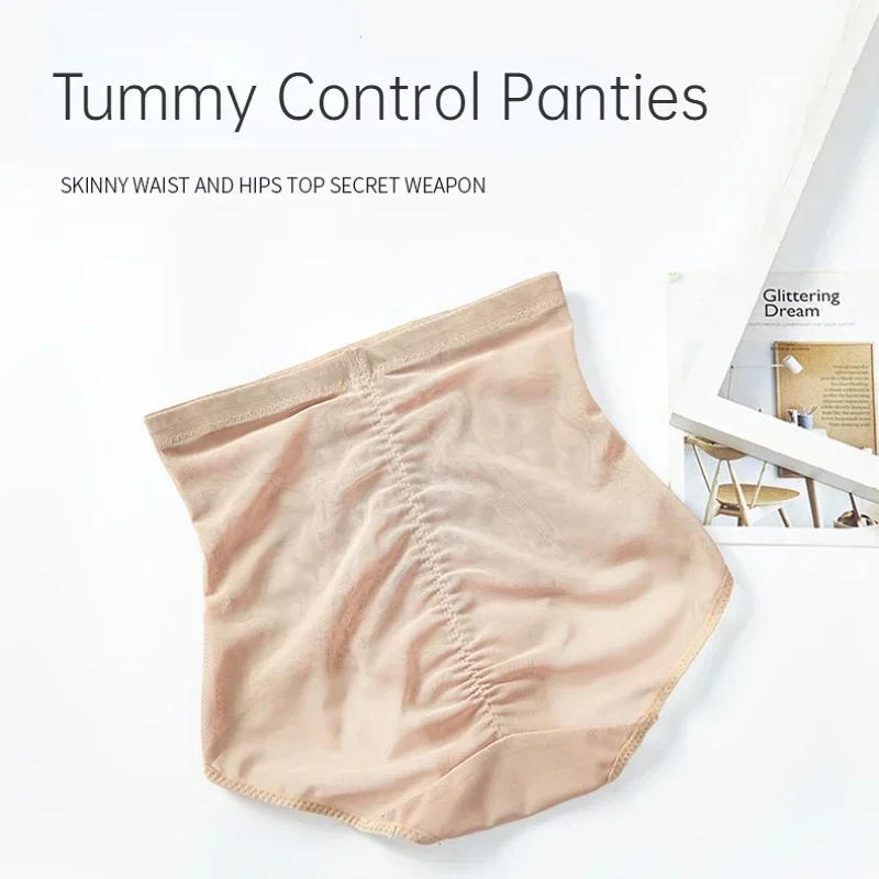 Description Picture 4 of itemWomen Slimming Butt Lifter Shapewear High Waist Body Shaper Solid Color Breathable Lace Underwear Tummy Control Panties Hip Pads