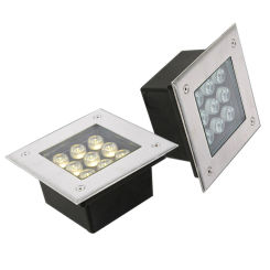 IP68 Waterproof 1W 3W 4W 5W 6W 9W Square LED Outdoor Floor Light Underground Garden Decoration Led Buried Lamps AC85-265V DC12V