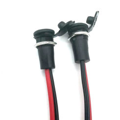 5pcs 5.5*2.5/5.5*2.1mm Electric Lithium Battery  Connection Charging Port DC Power Supply Female Head With Cable Wired Socket