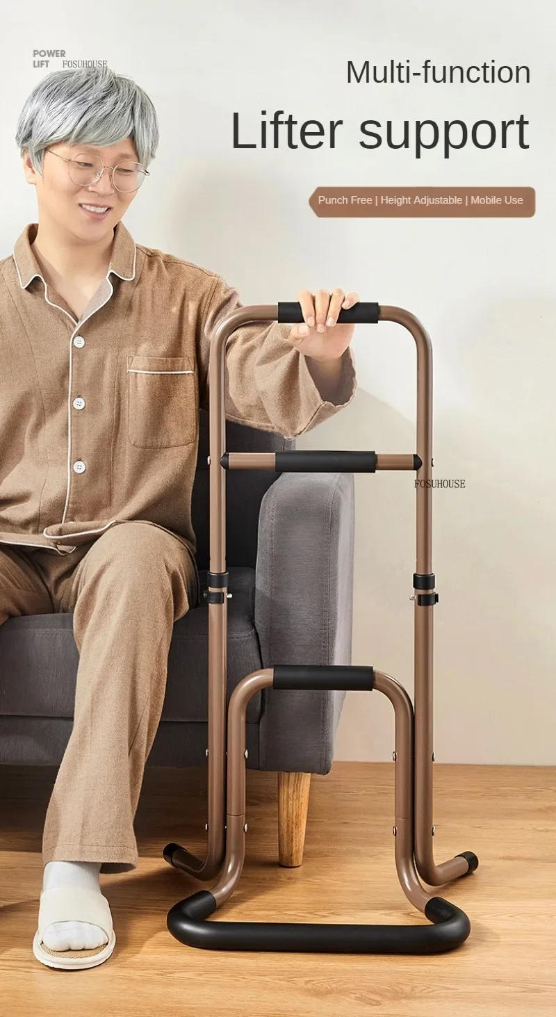 Description Picture 2 of itemBathroom Safety Stand Bed Handrails Bedside Railing Grab Bars Assist Device Toilet Auxiliary Grab Bars Disabled Accessories p