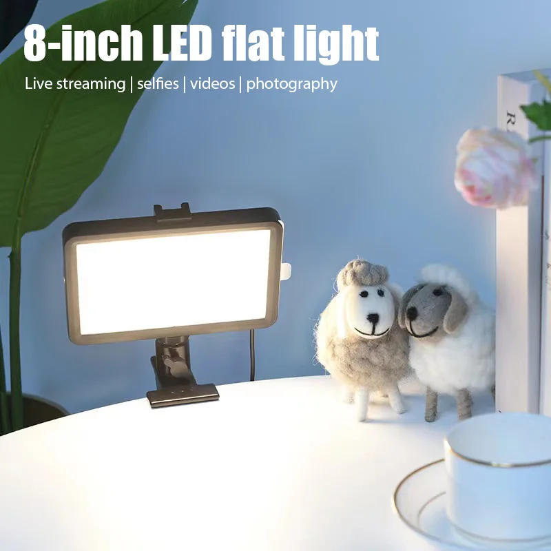 Description Picture 3 of item8 inch Photography Lighting Dimmable Panel Fill Lamp LED Video Light Photo Studio Selfie Light Live Stream Lamp 4 Color Lighting