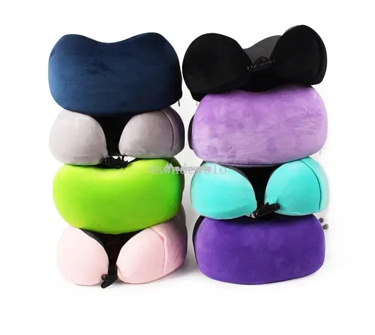 Description Picture 5 of itemMemory Foam U-shaped Neck Pillow Soft Travel Pillow Massage Neck Sleeping Pillows Plane Car Cervical Spine Pillow Bedding Nap
