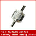 1:3 1:4 1:5 Double Shaft Axis Planetary Speeder Speed up or  Speed Reducer Gearbox PLS42 PLZ42