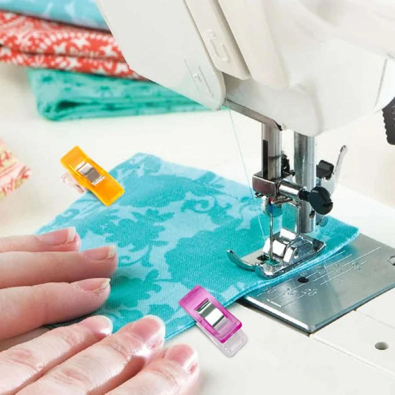Description Picture 5 of item10/20/50 PCS Garment Clips Multipurpose Sewing Clips Colorful Clothing Pin Positioning Patchwork Knitting Clamps Sewing Tools