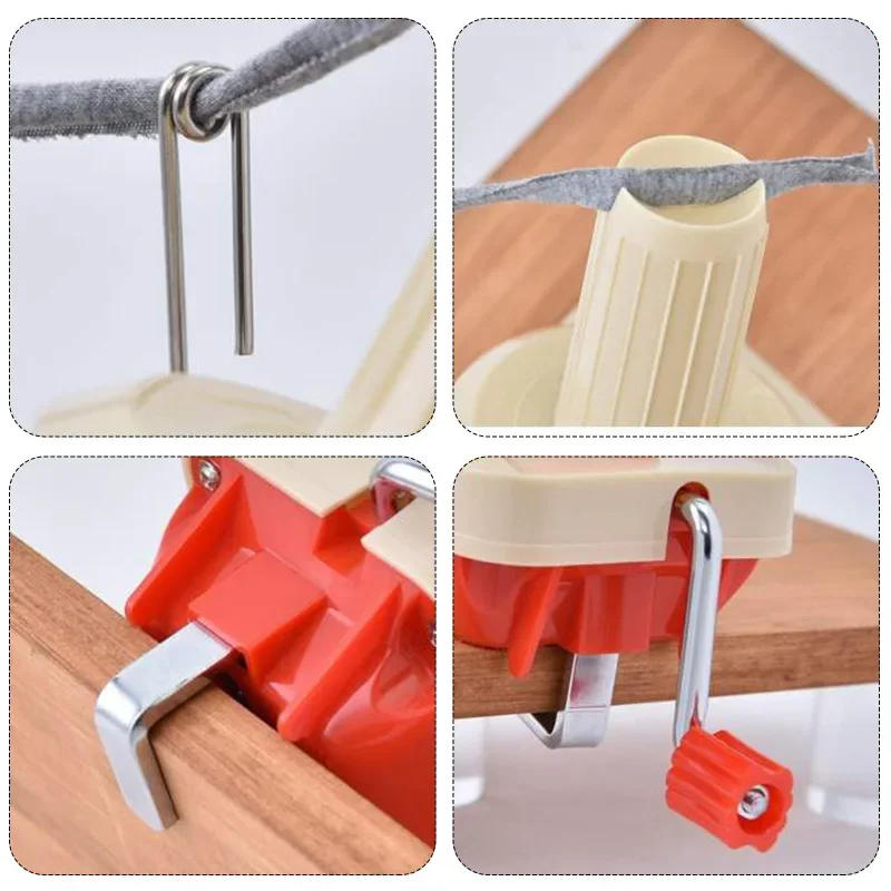 Description Picture 4 of itemHand Operated Yarn Winder Home Small Portable Fiber Wool Manual Handheld Winding Machine for Cotton Yarn Thread Balls Making
