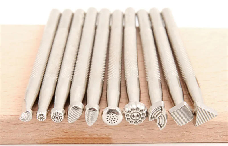Description Picture 2 of item1Pcs New Increase Leather Stamp Tool Leathercraft Working Saddle Stamping Set Carving Patterns Handmade Art Cowhide Tools