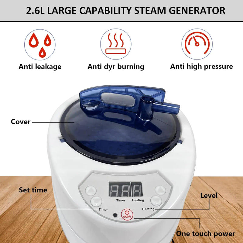 Description Picture 2 of itemSingle Person Sauna Portable Steam Sauna for Home Spa, Sauna Tent with Steamer 2.6L 1000W Steam Generator 90 Minute Timer