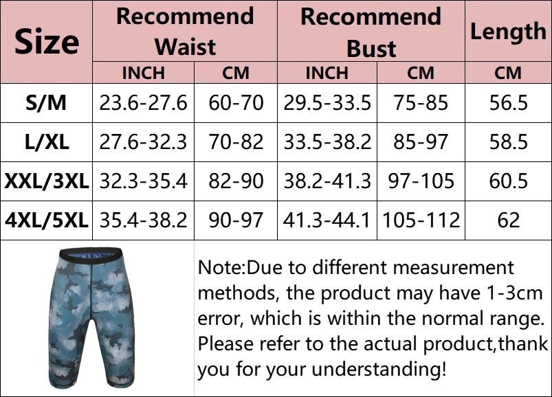 Description Picture 4 of itemWomen Camouflage Leggings Body Shaper Pants Hot Sweat Sauna Pant Shapewear Tummy Control Slimming Shorts Gym Fitness Weight Loss