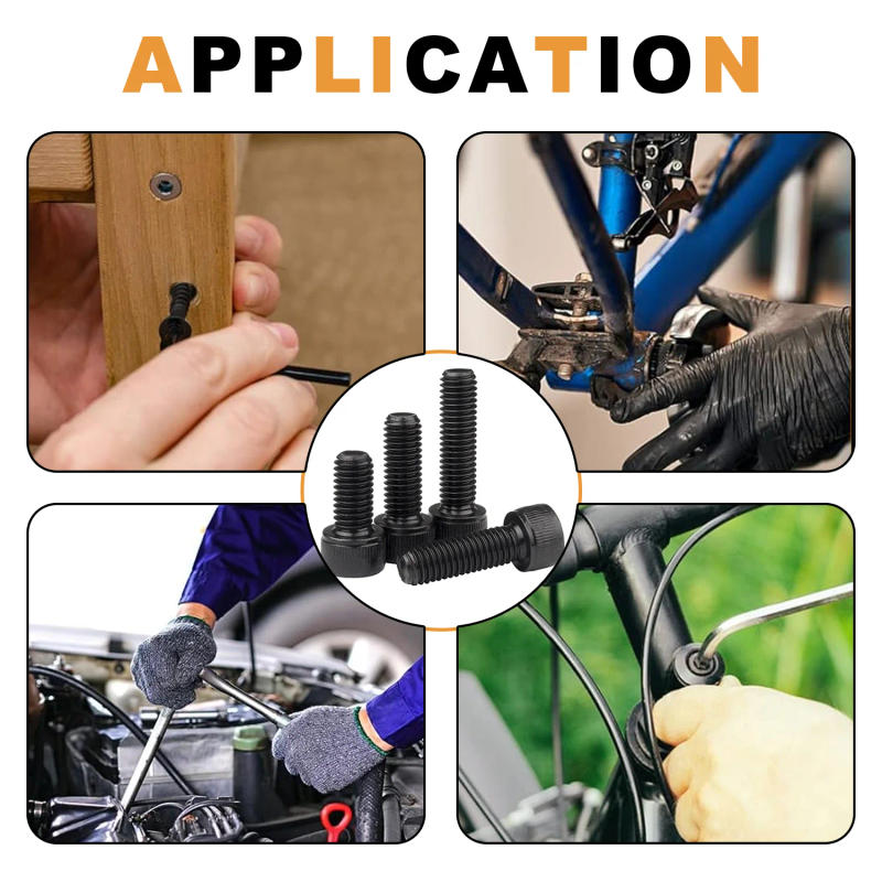 Description Picture 6 of item420Pcs Cup Head Hex Screw, M2.5x4/6/8/10/12/16/20mm Hex Head Screw Washer, Nut Set, Allen Wrench, For Service