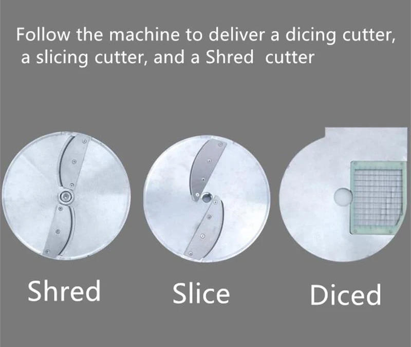 Description Picture 3 of itemCommercial Industrial Electric Vegetable Cutter Fruit And Vegetable Potato Carrot Onion Shredder