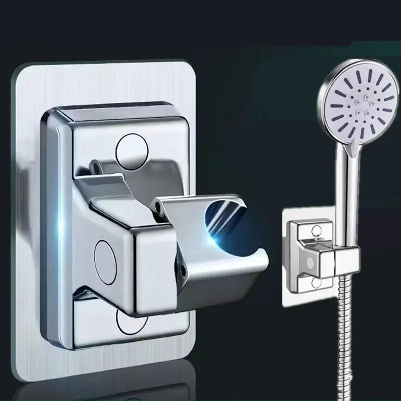 Description Picture 3 of itemShower Head Holder Adjustable Wall Mounted Shower Holder Self-Adhesive Showerhead Handheld Bracket Bathroom Accessories