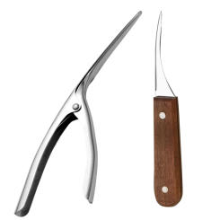 Stainless Steel Shrimp Opener Prawn Pliers Cleaner Tool Shellfish Peeler Line Cleanser Seafood Miss