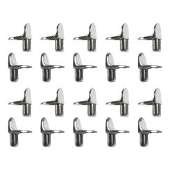 Bracket Shelf Pins Pins Plugs Versatile Application Zinc Alloy 5mm Cabinet Convenient Rust Resistant Silver Support Studs Pegs