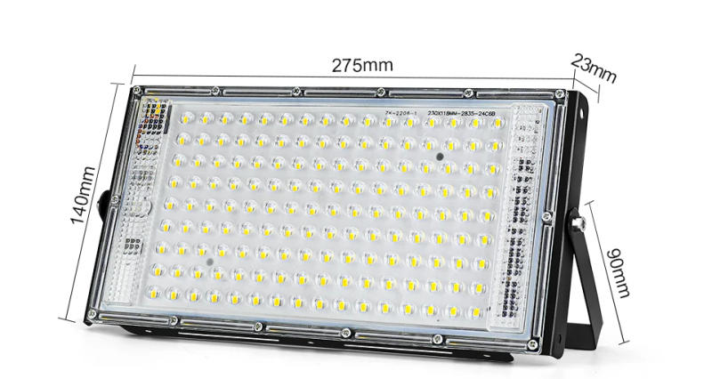 Description Picture 3 of item50W 100W 150W Led Flood Light IP65 Waterproof AC 220V Outdoor Floodlight Spotlight LED Reflector Street Lamp Wall Flood Lights