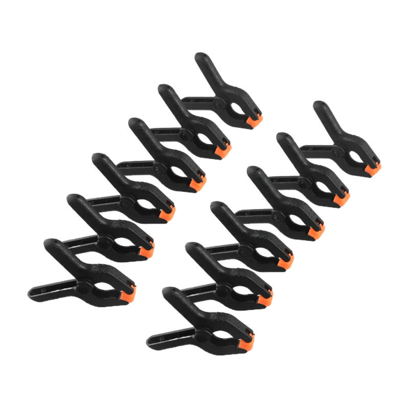Description Picture 3 of itemBrand New Clamps Spring Grip Plastic Practical Replacement Set Tools Wood Work 12pcs Woodworking 2inch Black DIY