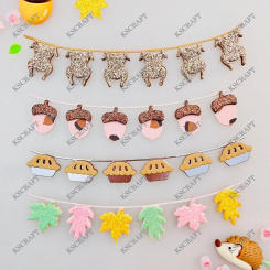 KSCRAFT Fall Garlands Cutting Dies Stencils for DIY Scrapbooking Decorative Embossing DIY Paper Cards