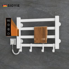 Electric Heated Towel Rail Digital Display Temperature Control Towel Warmers Smart Bathroom Thermal Towel Heated Towel Rack G305